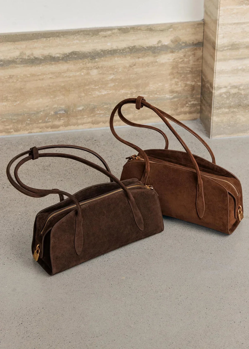 Gabrielle East-West Shoulder Bag - Burgundy
